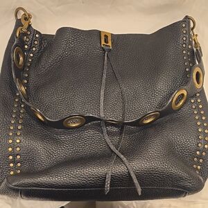 Rebecca Minkoff Daren Shoulder Black and Gold Bag